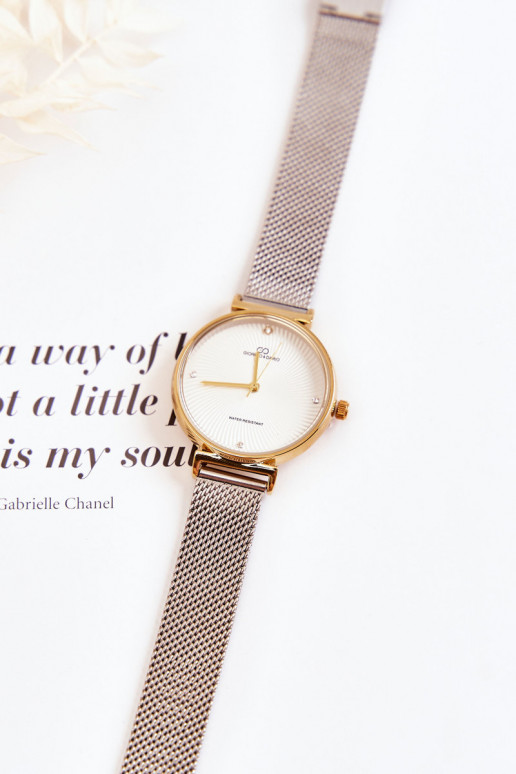 Montre étanche femme Giorgio & Dario couleur or-argent