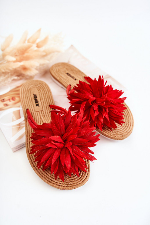 Chaussons couleur rouge Eviana Chaussons couleur rouge Eviana