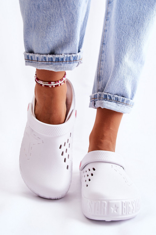 Lichte pantoffels Big Star II275003 witte kleur Lichte pantoffels Big Star II275003 witte kleur