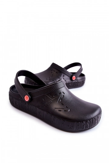 Lichte pantoffels Big Star II175001 zwarte kleur 2