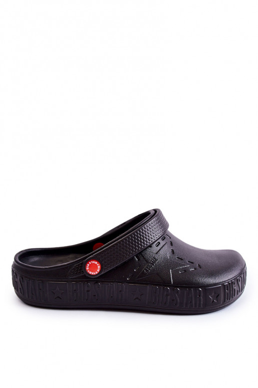 Lichte pantoffels Big Star II175001 zwarte kleur