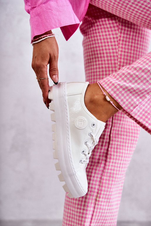 chaussures de loisirs effet vernis Big Star KK274045 couleur blanc chaussures de loisirs effet vernis Big Star KK274045 couleur blanc