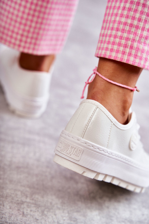 chaussures de loisirs effet vernis Big Star KK274045 couleur blanc chaussures de loisirs effet vernis Big Star KK274045 couleur blanc