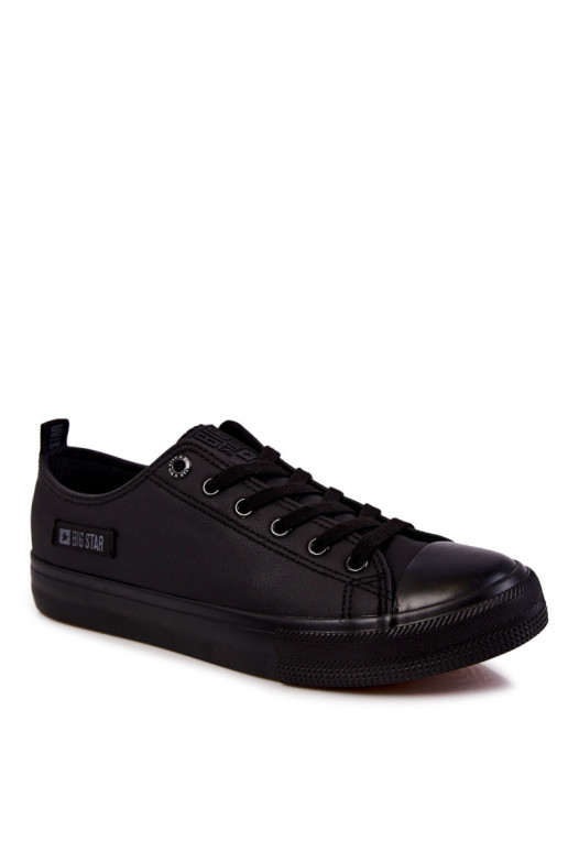 für Herren Niedrige Freizeitschuhe Big Star KK174009 schwarze Farbe