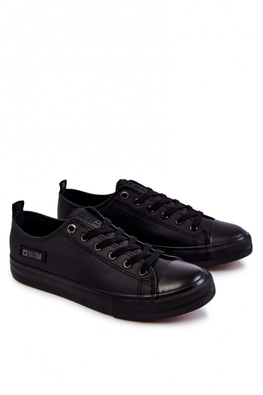 für Herren Niedrige Freizeitschuhe Big Star KK174009 schwarze Farbe