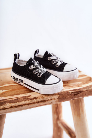 Vrijetijdsschoenen voor kinderen BIG STAR KK374049 Zwart en wit