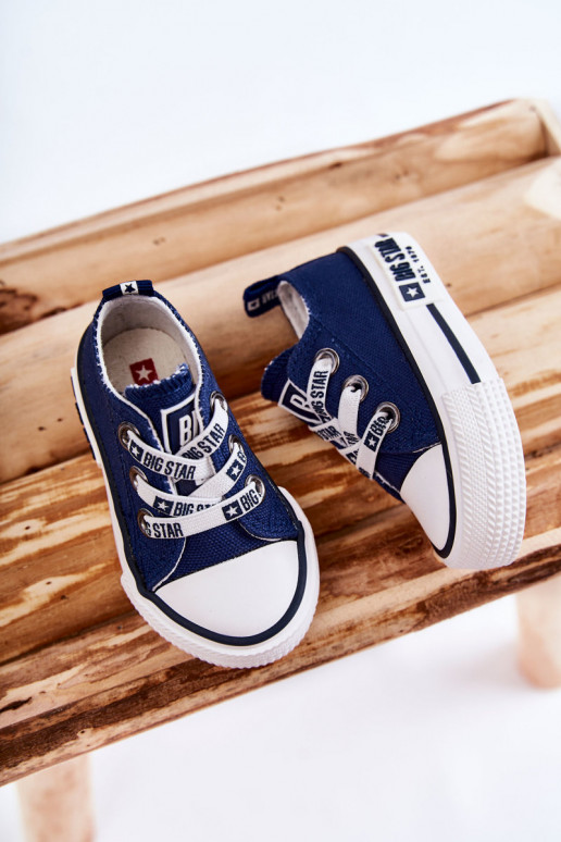 Chaussures décontractées pour enfants BIG STAR KK374050 bleu foncé Chaussures décontractées pour enfants BIG STAR KK374050 bleu foncé
