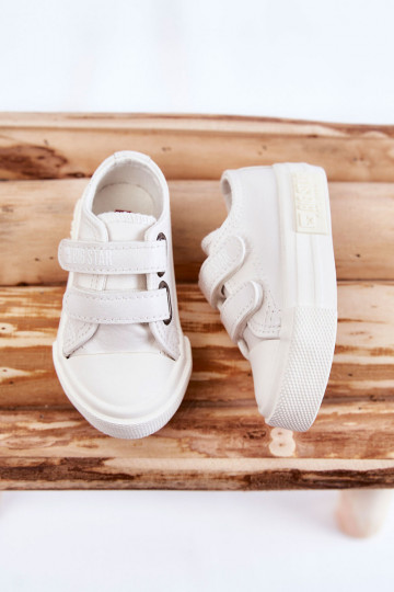 Kinder-Freizeitschuhe mit Klebeverschlüssen BIG STAR KK374091 weiße Farbe 2
