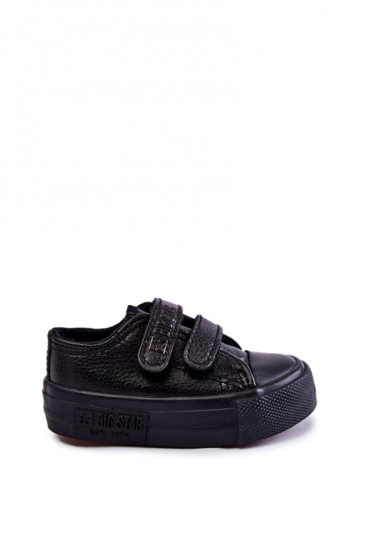 Kinder-Freizeitschuhe mit Klebeverschlüssen BIG STAR KK374090 schwarz