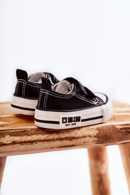 Kinder-Freizeitschuhe mit Klebeverschlüssen BIG STAR KK374074 Schwarz und Weiß Kinder-Freizeitschuhe mit Klebeverschlüssen BIG STAR KK374074 Schwarz und Weiß