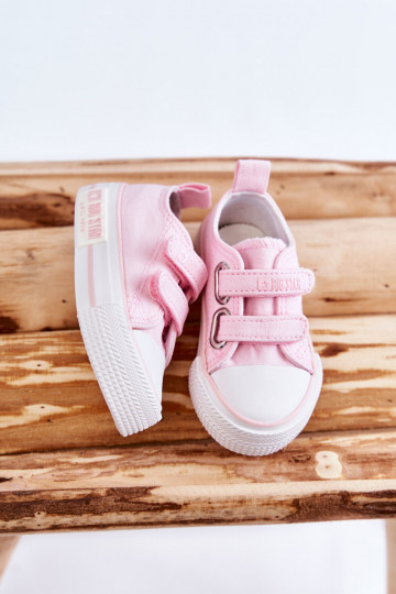Chaussures décontractées pour enfants avec attaches adhésives BIG STAR KK374077 rose 2