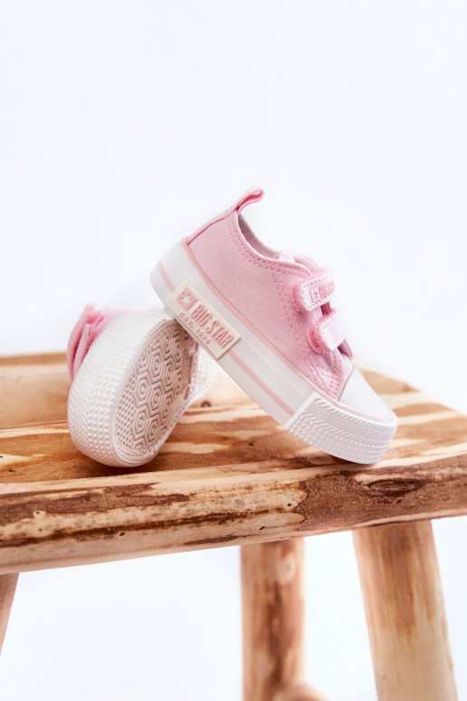 Vrijetijdsschoenen voor kinderen met zelfklevende sluiting BIG STAR KK374077 roze Vrijetijdsschoenen voor kinderen met zelfklevende sluiting BIG STAR KK374077 roze