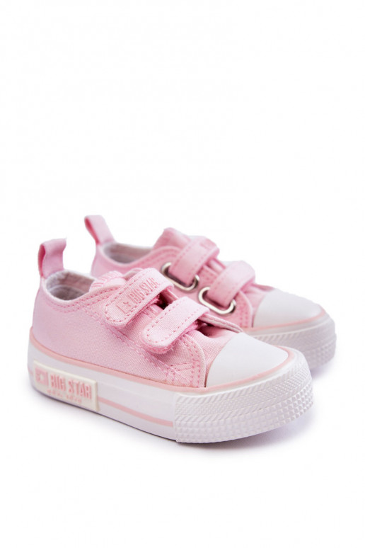 Chaussures décontractées pour enfants avec attaches adhésives BIG STAR KK374077 rose Chaussures décontractées pour enfants avec attaches adhésives BIG STAR KK374077 rose