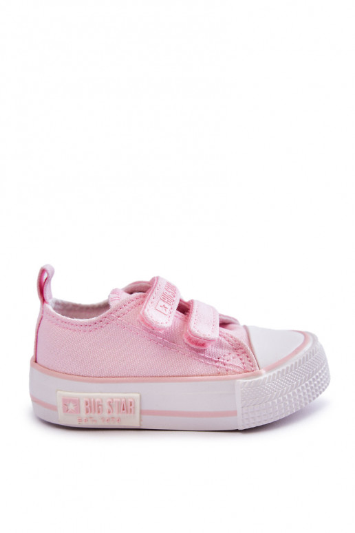 Chaussures décontractées pour enfants avec attaches adhésives BIG STAR KK374077 rose
