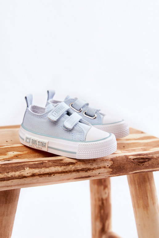 Chaussures de loisirs enfant avec attaches adhésives BIG STAR KK374078 couleur bleu Chaussures de loisirs enfant avec attaches adhésives BIG STAR KK374078 couleur bleu