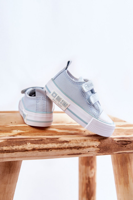 Chaussures de loisirs enfant avec attaches adhésives BIG STAR KK374078 couleur bleu