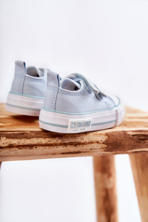 Chaussures de loisirs enfant avec attaches adhésives BIG STAR KK374078 couleur bleu Chaussures de loisirs enfant avec attaches adhésives BIG STAR KK374078 couleur bleu