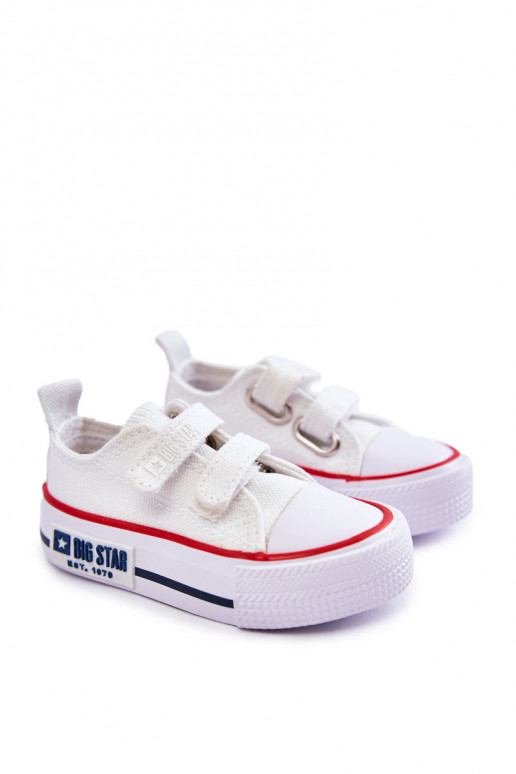 Chaussures de loisirs enfant avec attaches adhésives BIG STAR KK374079 coloris blanc Chaussures de loisirs enfant avec attaches adhésives BIG STAR KK374079 coloris blanc
