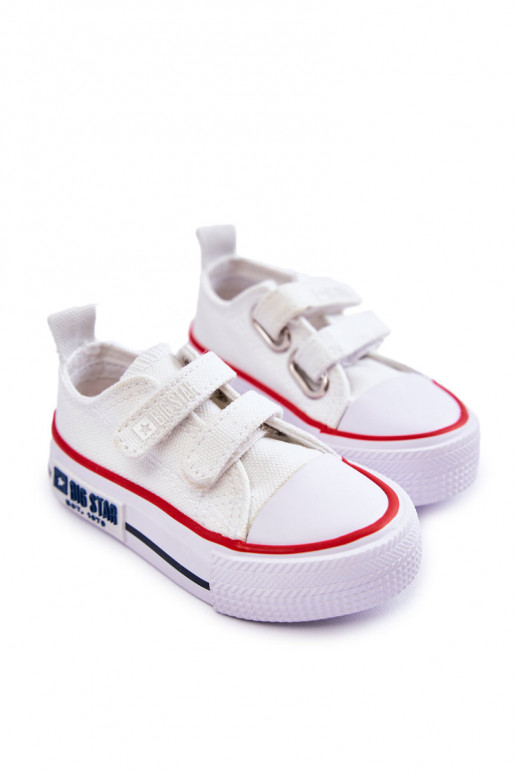 Chaussures de loisirs enfant avec attaches adhésives BIG STAR KK374079 coloris blanc Chaussures de loisirs enfant avec attaches adhésives BIG STAR KK374079 coloris blanc
