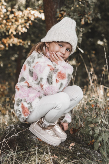Kinder-Schneestiefel Big Star KK374221 beige-goldene Farbe 2