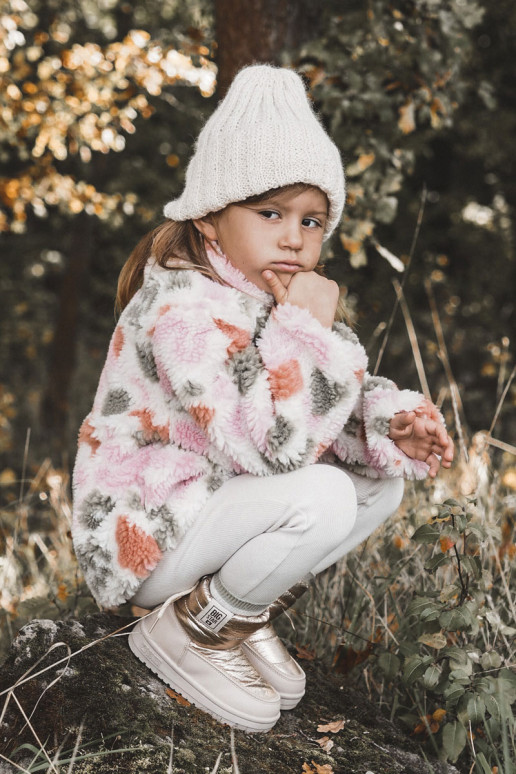 Kindersnowboots Big Star KK374221 beige-gouden kleur