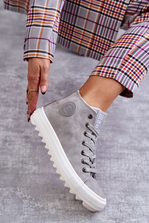 Chaussures de loisirs Big Star couleur gris réchauffé EE274114