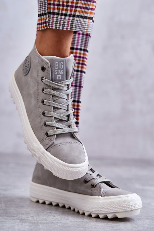 Freizeitschuhe Big Star warme graue Farbe EE274114 Freizeitschuhe Big Star warme graue Farbe EE274114