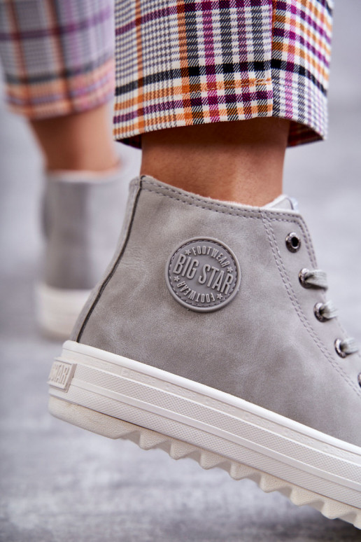 Chaussures de loisirs Big Star couleur gris réchauffé EE274114 Chaussures de loisirs Big Star couleur gris réchauffé EE274114