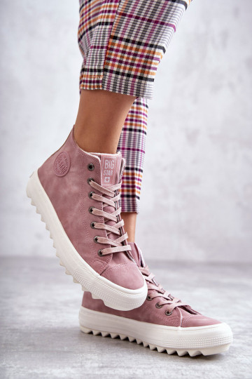 Vrijetijdsschoenen Big Star warm roze kleur EE274113
