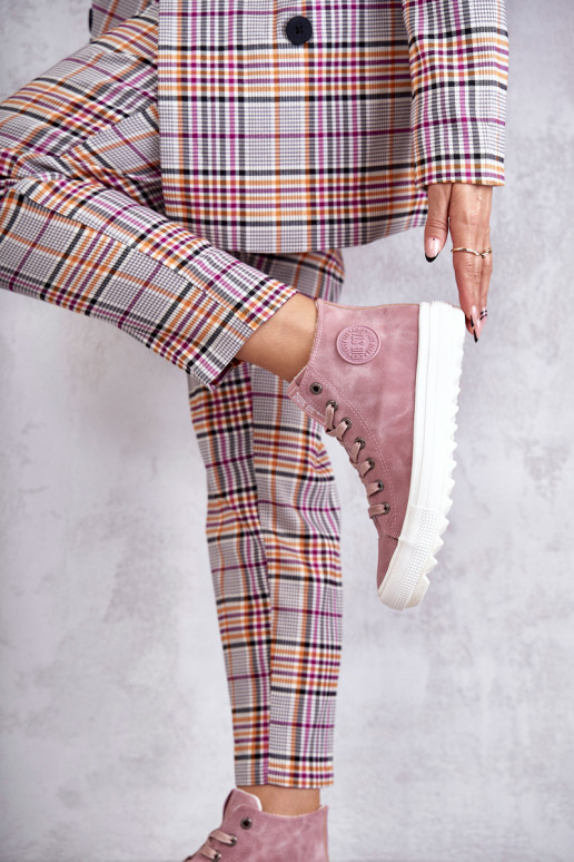 Chaussures de loisirs Big Star couleur rose réchauffée EE274113 Chaussures de loisirs Big Star couleur rose réchauffée EE274113