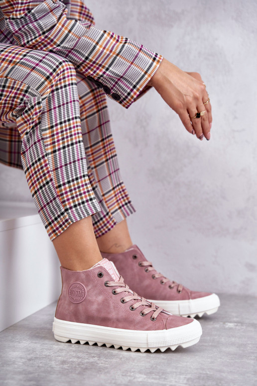 Vrijetijdsschoenen Big Star warm roze kleur EE274113 Vrijetijdsschoenen Big Star warm roze kleur EE274113