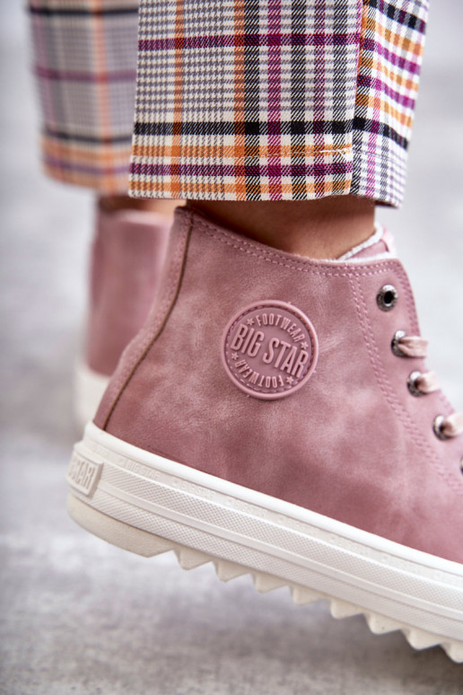 Chaussures de loisirs Big Star couleur rose réchauffée EE274113 Chaussures de loisirs Big Star couleur rose réchauffée EE274113