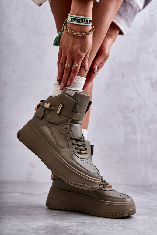 chaussures de sport chauffantes couleur verte Lexa chaussures de sport chauffantes couleur verte Lexa