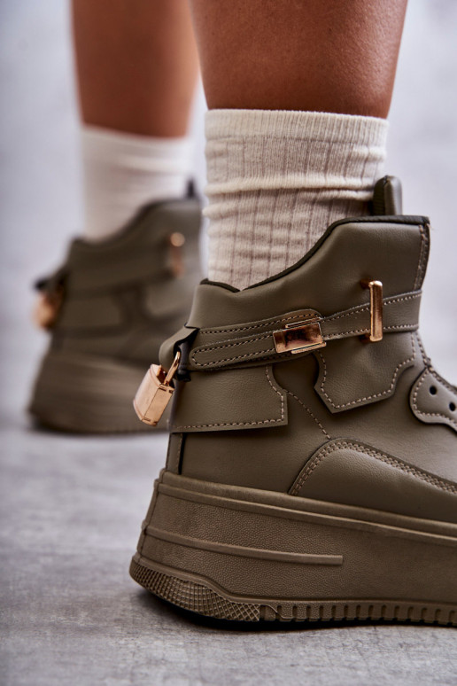 chaussures de sport chauffantes couleur verte Lexa chaussures de sport chauffantes couleur verte Lexa