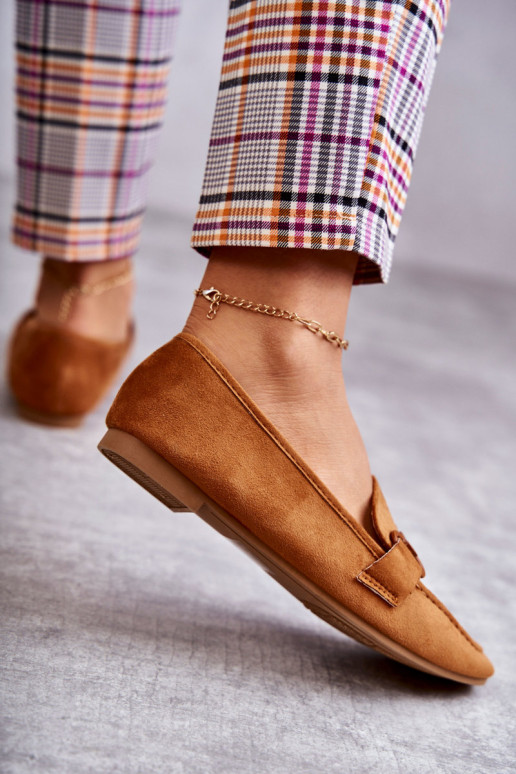 gemaakt van suède Mocassins met ornamenten bruine kleur Santi gemaakt van suède Mocassins met ornamenten bruine kleur Santi