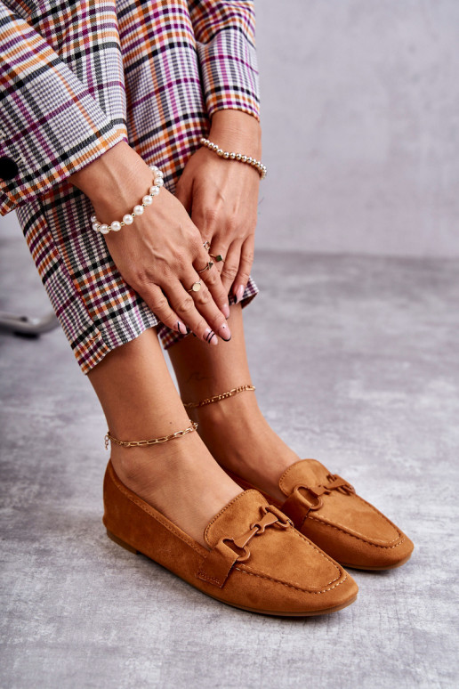 en daim Mocassins avec ornements couleur marron Santi en daim Mocassins avec ornements couleur marron Santi