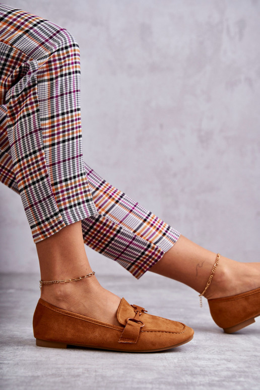 en daim Mocassins avec ornements couleur marron Santi en daim Mocassins avec ornements couleur marron Santi