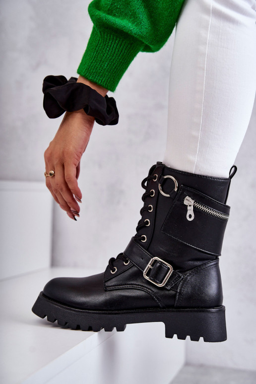 Stiefel mit weitem Absatz in der Farbe Schwarz von Marlis Stiefel mit weitem Absatz in der Farbe Schwarz von Marlis