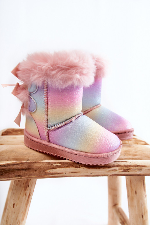 Chaussures chaudes pour enfants avec bottes de neige à rubans Différentes couleurs Funky Chaussures chaudes pour enfants avec bottes de neige à rubans Différentes couleurs Funky
