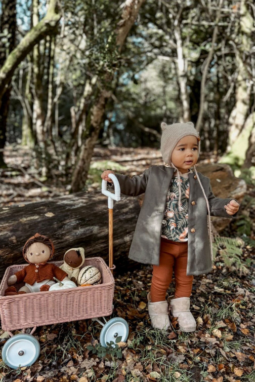 Bottes de neige chauffées pour enfants avec rubans beige Meriva