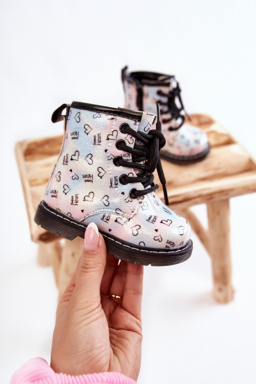 Kinderlaarsjes met glitters en patronen Reggie in diverse kleuren Kinderlaarsjes met glitters en patronen Reggie in diverse kleuren