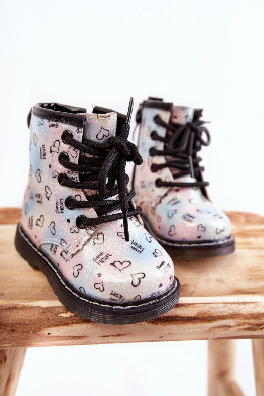 Bottes pour enfants à paillettes et motifs Reggie en différentes couleurs