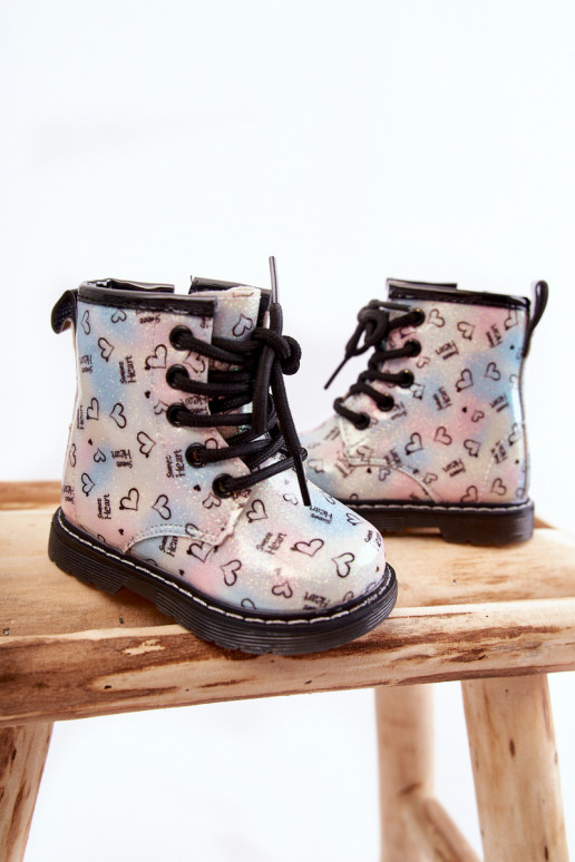 Bottes pour enfants à paillettes et motifs Reggie en différentes couleurs