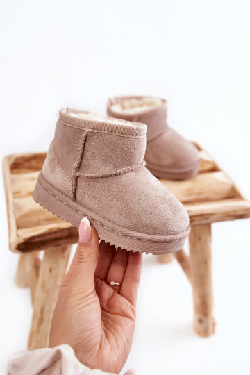 Bottes d'hiver chaudes pour enfants en ivoire Gooby
