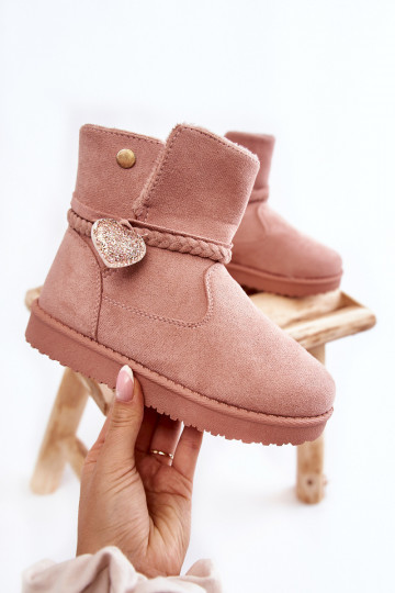 Bottes de neige pour enfants de couleur rose May