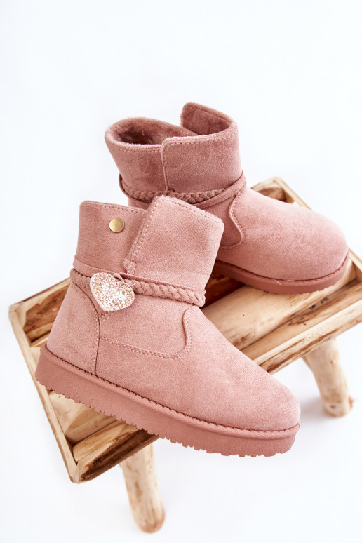 Bottes de neige pour enfants de couleur rose May