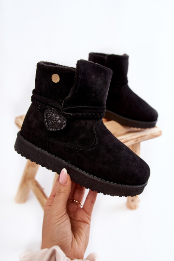 Kinder-Schneestiefel in der Farbe Schwarz Mai