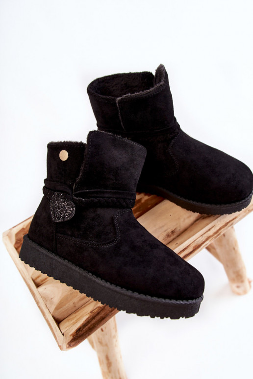 Kindersnowboots in de kleur zwart May Kindersnowboots in de kleur zwart May