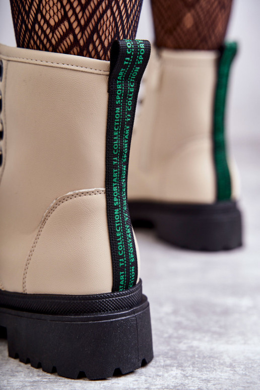 Bottines femme bottines couleur ivoire Denila