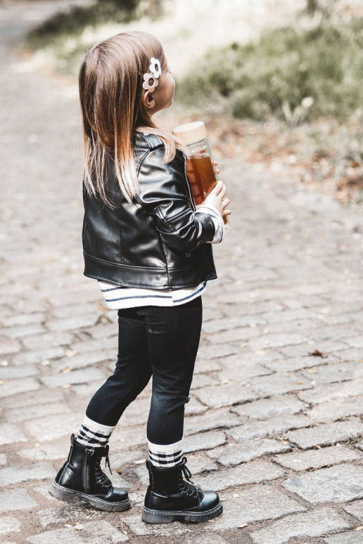 Bottes pour enfants avec fermetures éclair de couleur noire Omua Bottes pour enfants avec fermetures éclair de couleur noire Omua